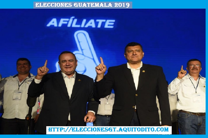 Alejandro Giammattei y Guillermo Castillo Proclamados como binomio presidencial del Partido Vamos