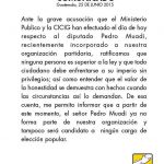 Comunicado de Roberto González y el Partido CREO