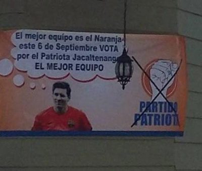 Lionel Messi apoya al Partido Patriota