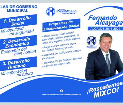 Fernando Alcayaga candidato a la Alcaldía de Mixco con el PRI