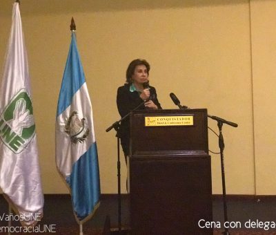 Sandra Torres Reelecta Secretaria General del Partido Unidad Nacional de la Esperanza (UNE)