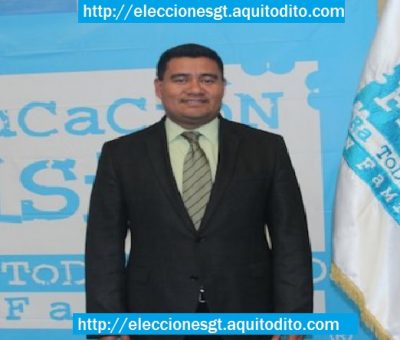 Gonzalo Romero como candidato a alcalde de Mixco por el partido oficial FCN Nación Elecciones 2019