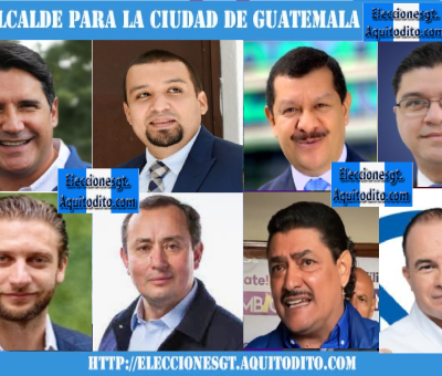 Encuesta: ¿Qué candidato encabeza la intención de voto en la Alcaldía de Guatemala?