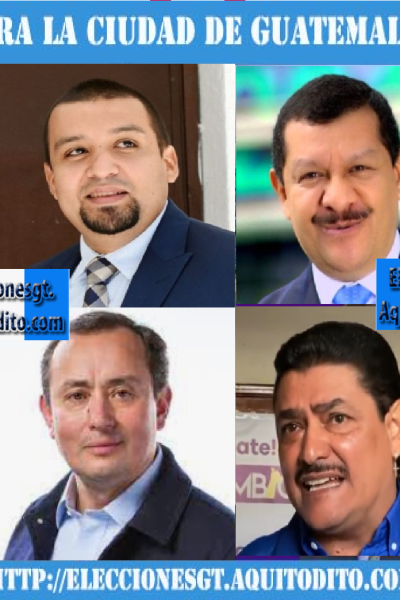 Candidatos a Alcalde de la Alcaldía de Guatemala Elecciones 2023