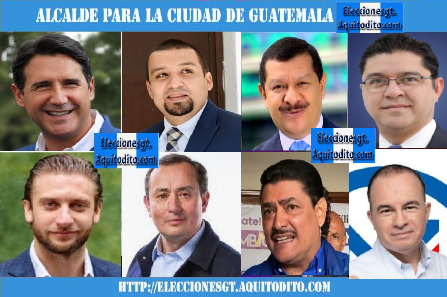Candidatos a Alcalde de la Alcaldía de Guatemala Elecciones 2023