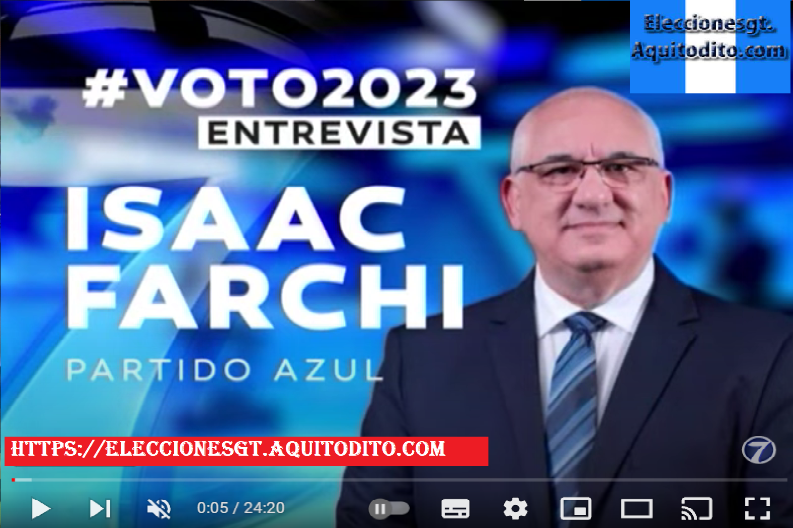 ENTREVISTA a Isaac Farchi Candidato Presidencial del Partido AZUL Elecciones 2023