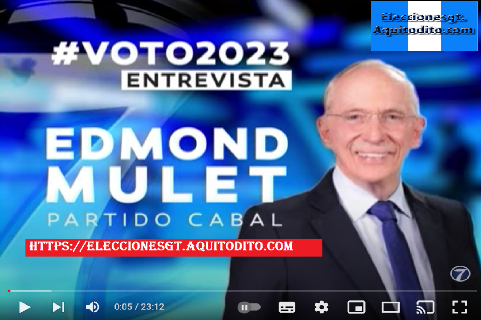 Entrevista a Edmond Mulet Candidato a Presidente Con el Partido CABAL Elecciones 2023
