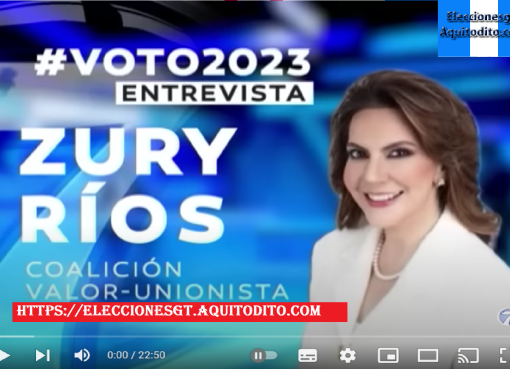 Entrevista a Zury Rios Candidata a Presidente Con el Partido Valor Unionista Elecciones 2023