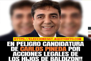 Dan Trámite a Amparo en contra de Carlos Pineda y su Candidatura a la Presidencia