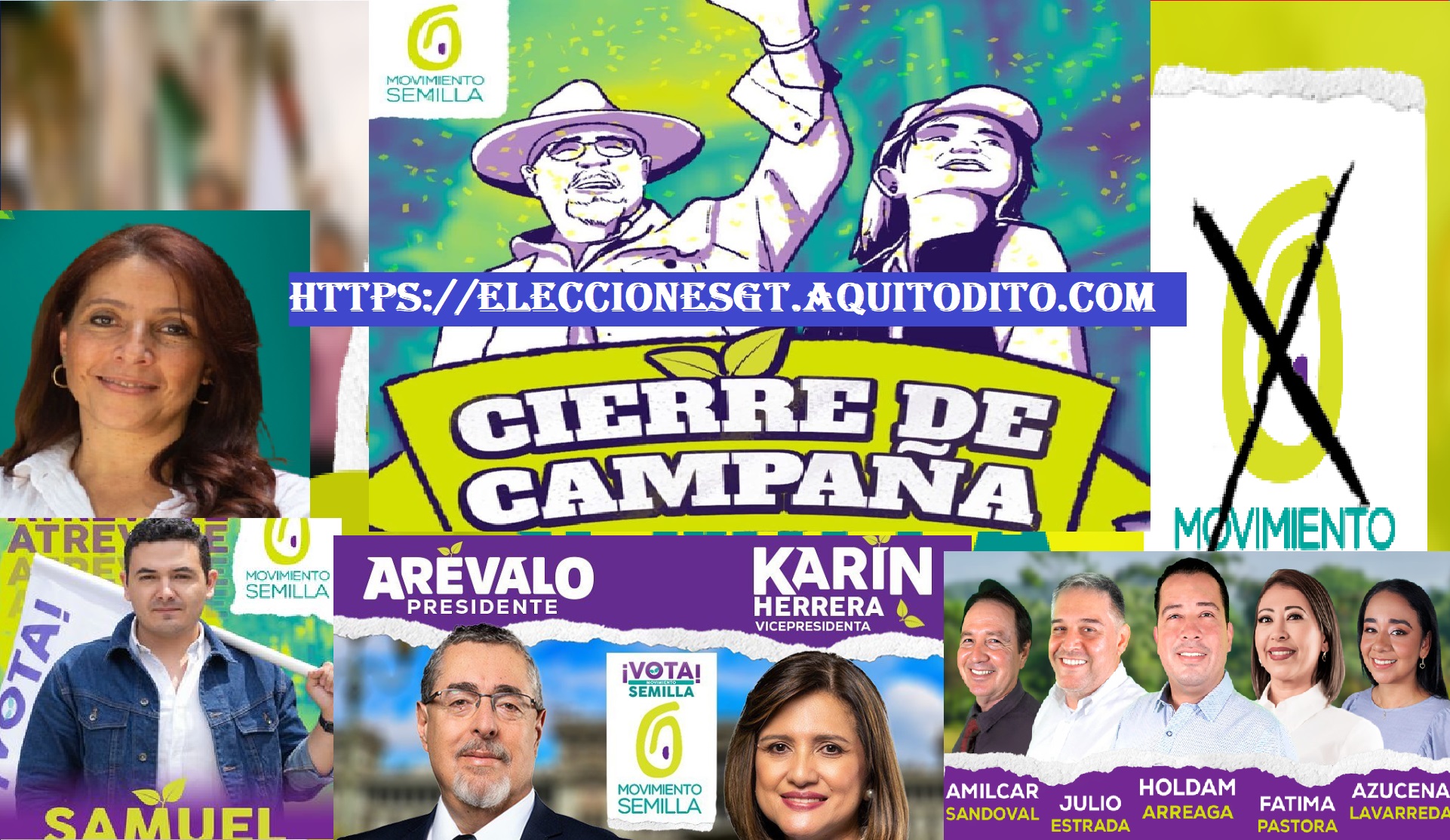 CIERRE DE CAMPAÑA EN VIVO Movimiento Semilla Elecciones GT 2023